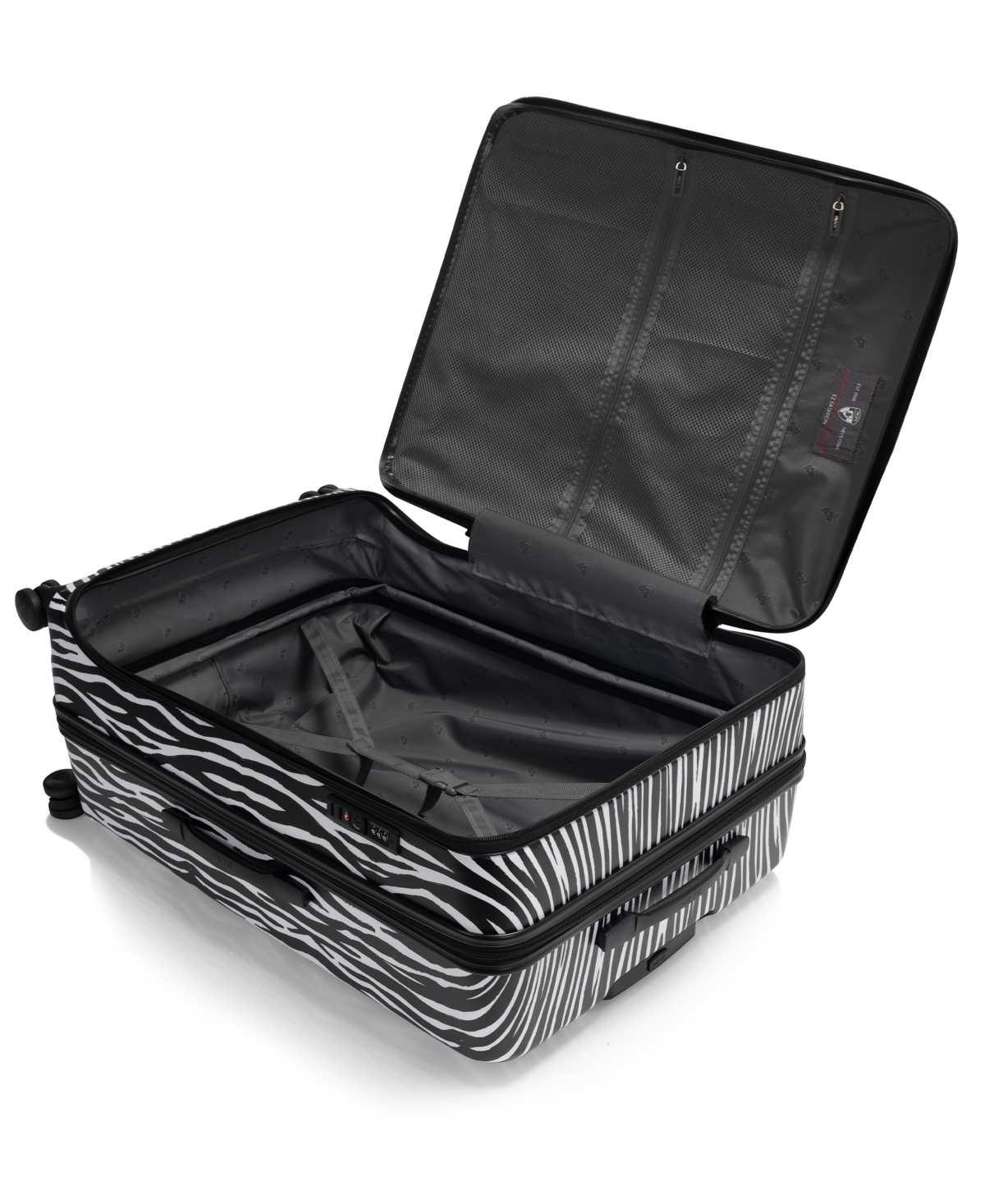 Heys Hey's Ez Fashion Hardside 30" Check-in Spinner Luggage In Black,whit