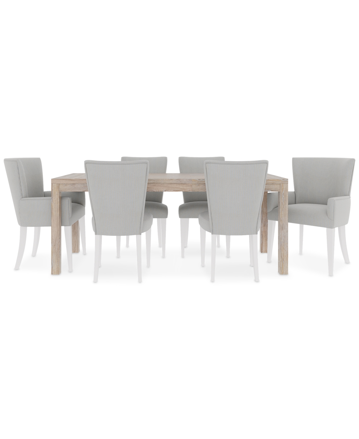 Shop Macy's Catriona 7pc Dining Set (rectangular Dining Table + 4 Upholstered Side Chairs + 2 Upholstered Arm Ch In No Color