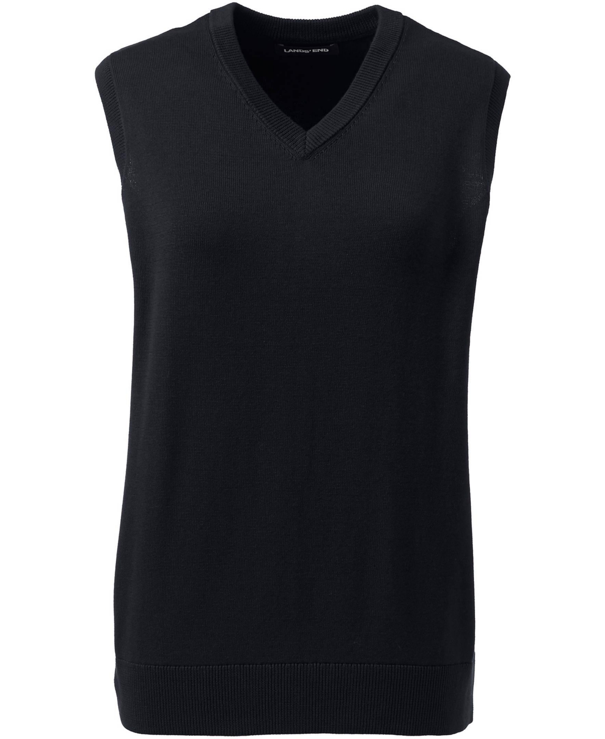 Lands' End Women's School Uniform Cotton Modal Fine Gauge Sweater Vest
