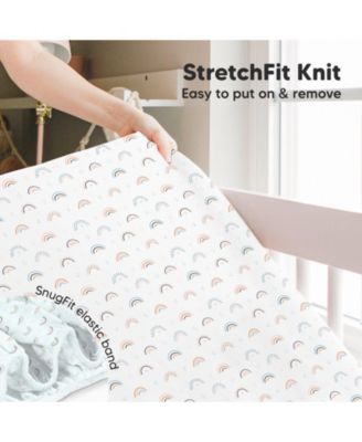 2pk Fitted Crib Sheets for Boys, Girls, Baby Crib Sheet, Standard Nursery Crib Sheet Cover