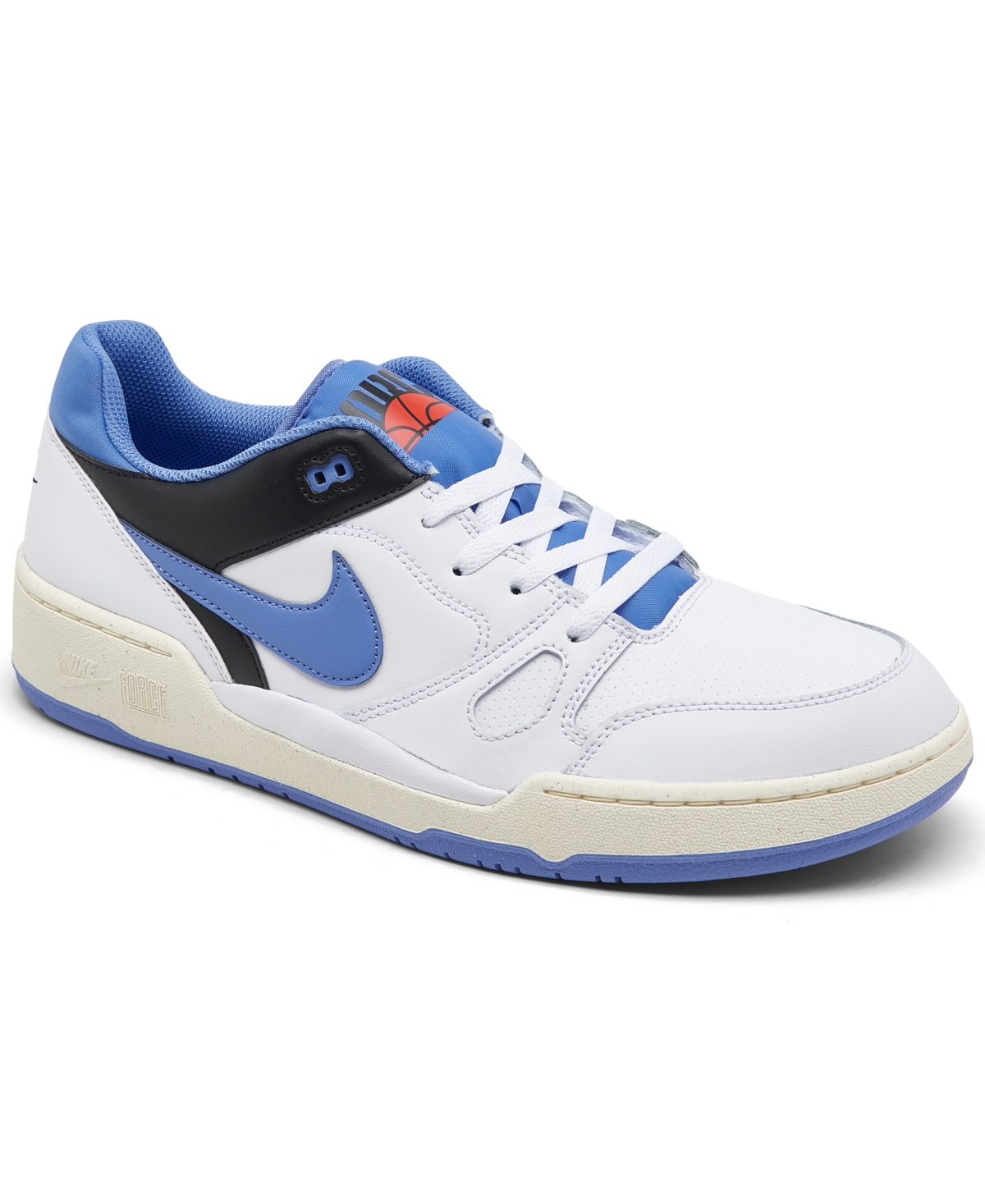 Men's Full Force Low Casual Sneakers from Finish Line - White/polar
