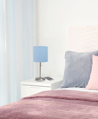 Oslo 19.5" Contemporary Bedside USB Port Feature Standard Metal Table Desk Lamp 