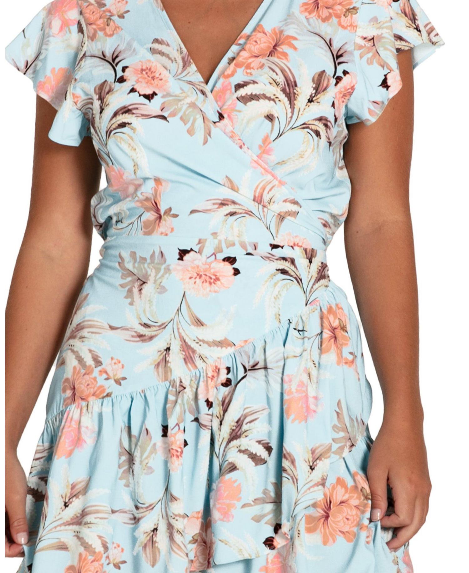 Women's Belle and Bloom Love Shack Mini Wrap Dress