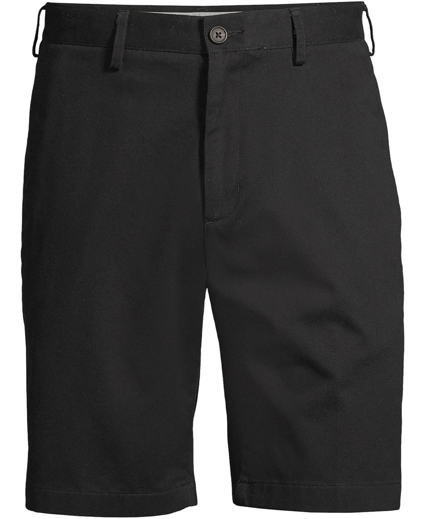 Мужские шорты Lands' End 9" Traditional Fit No Iron Chino, цвет: Чёрный — фото 2