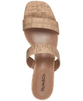 Victoriaa Double Band Block Heel Dress Sandals