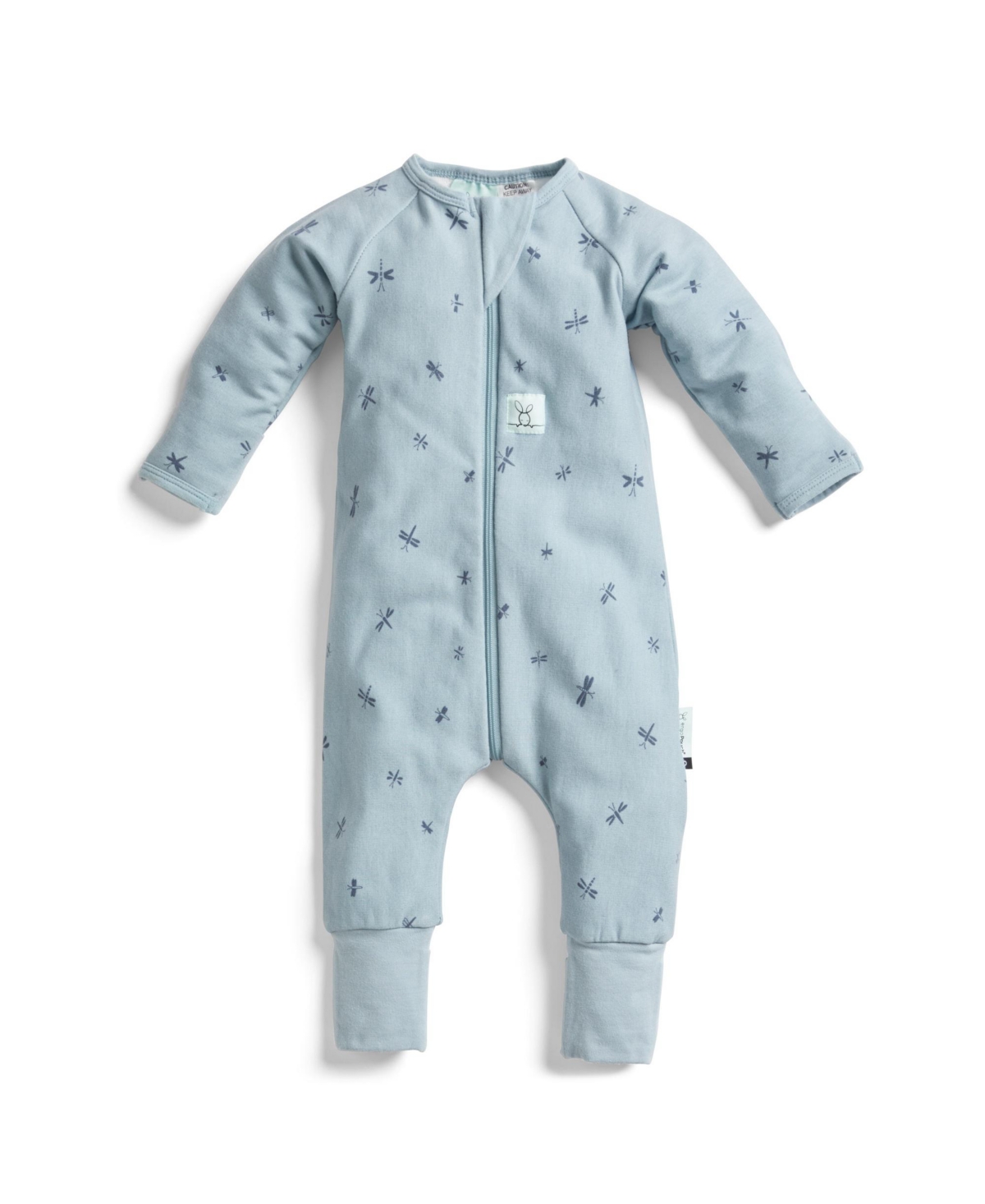Shop Ergopouch Baby Boys And Baby Girls Long Sleeve Romper 1.0 Tog In Dragonflies