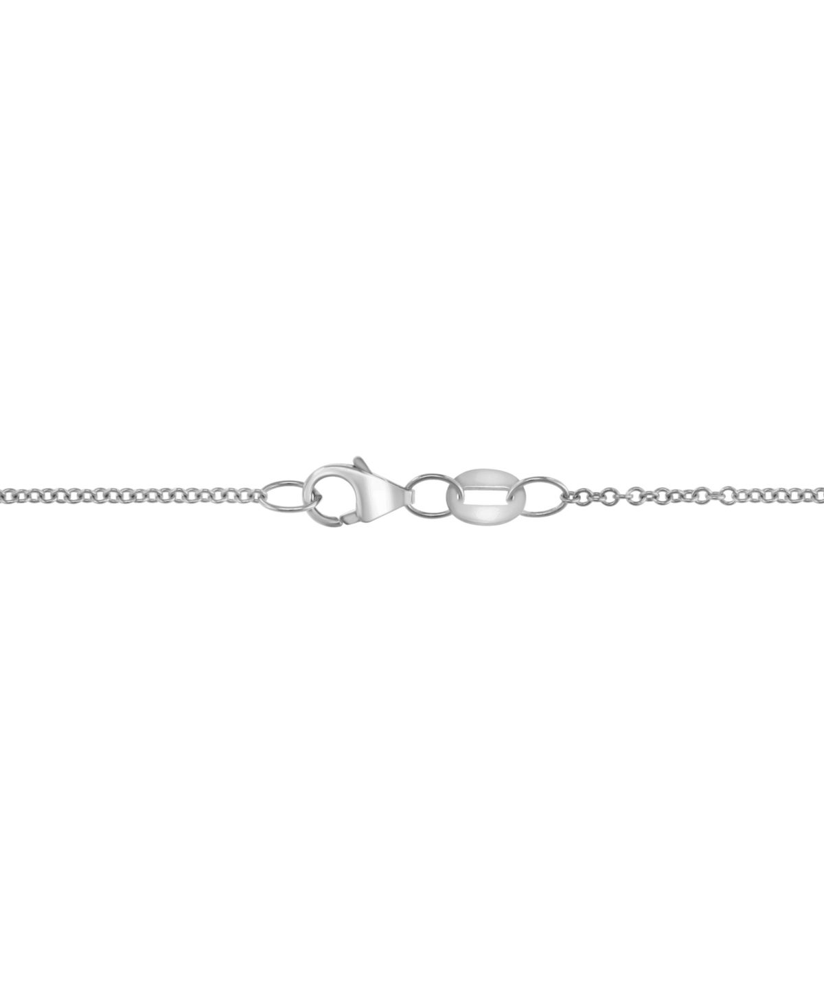 Effy Collection Effy Diamond Happy 18" Pendant Necklace (1/5 Ct. T.w.) In Sterling Silver In Angel