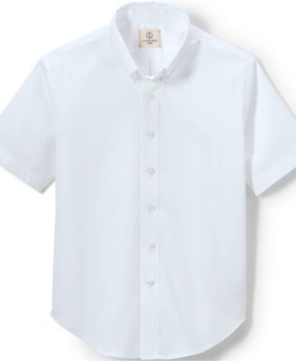 Little Boys Short Sleeve No Iron Pinpoint Dress Shirt