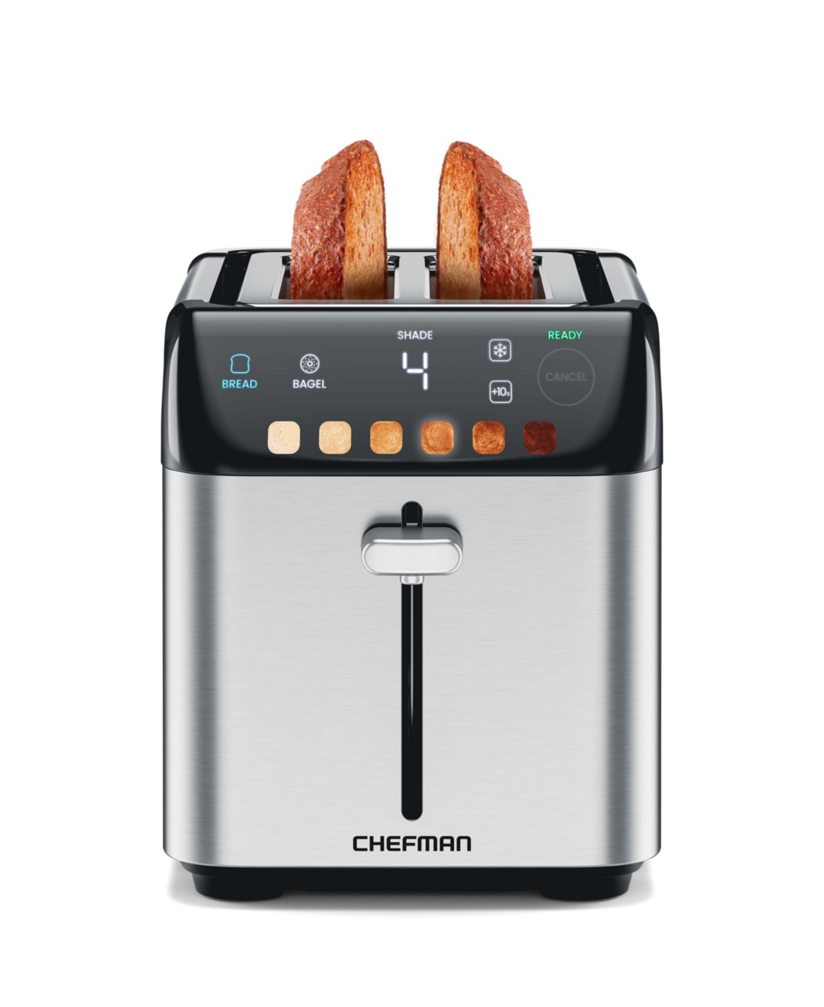Chefman Smart Toaster 2 Slice In Metallic
