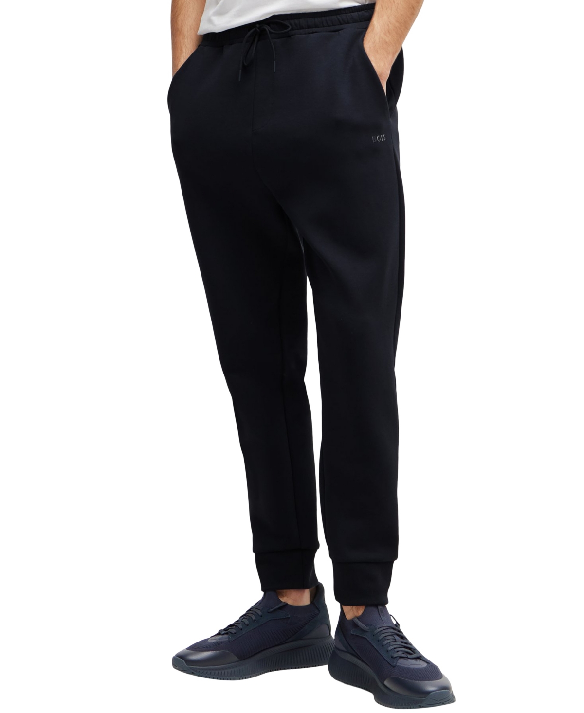 Hugo Boss Pantalone Boss Uomo Colore Nero In Dark Blue