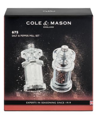 4.5" Acrylic Salt & Pepper Mill Gift Set