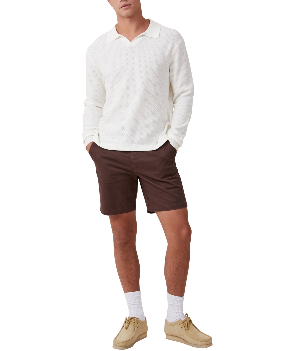 Shop Cotton On Men's Straight Chino Short In Brown