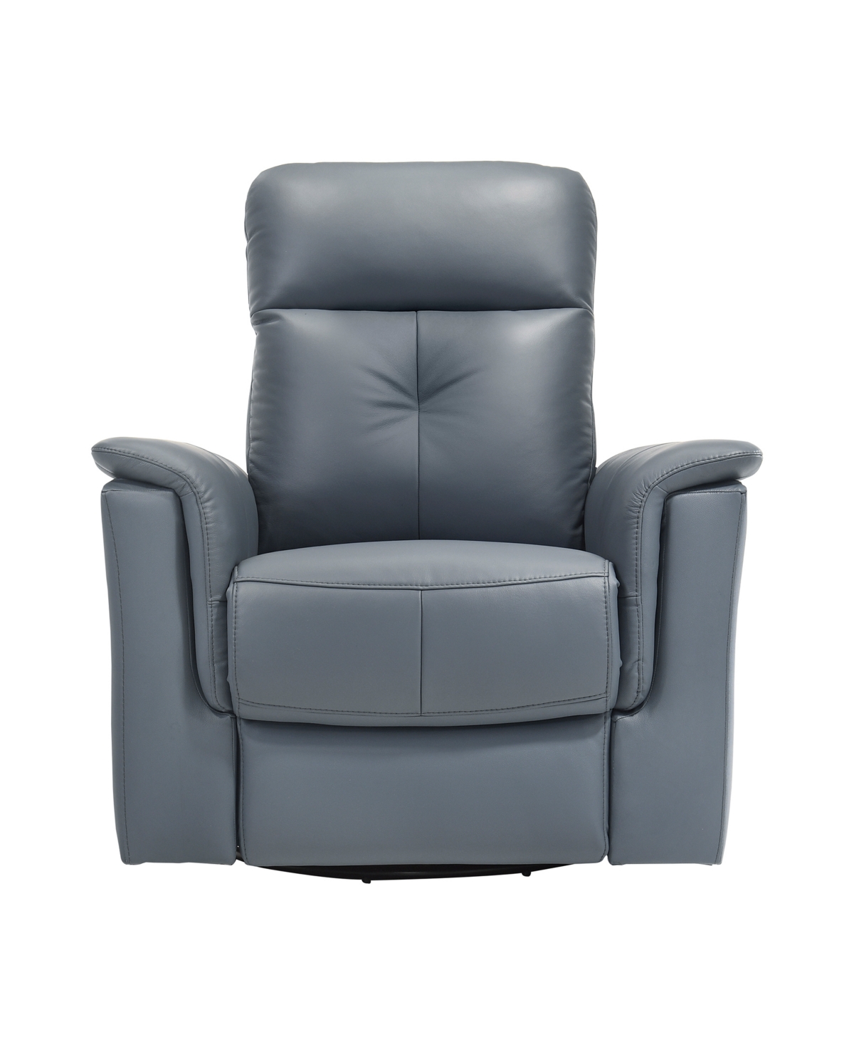 Homelegance White Label Emillia 36" Leather Swivel Glider Reclining Chair In Gray