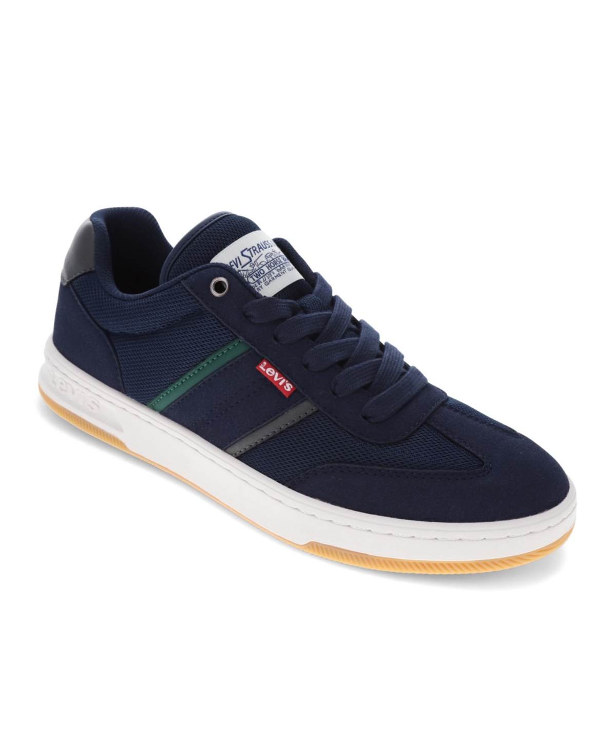 Men's Zane Low-Top Athletic Lace Up Sneakers - Navy, Grey