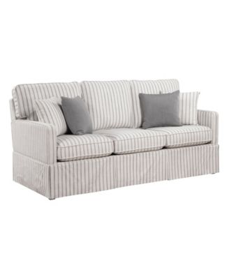 White Label Emilio 79" polyester Sofa