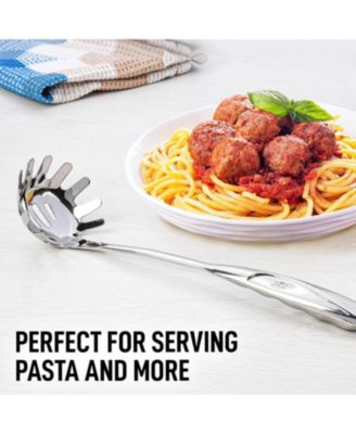 Premium Stainless Steel Spaghetti Spoon - 12  Pasta Server