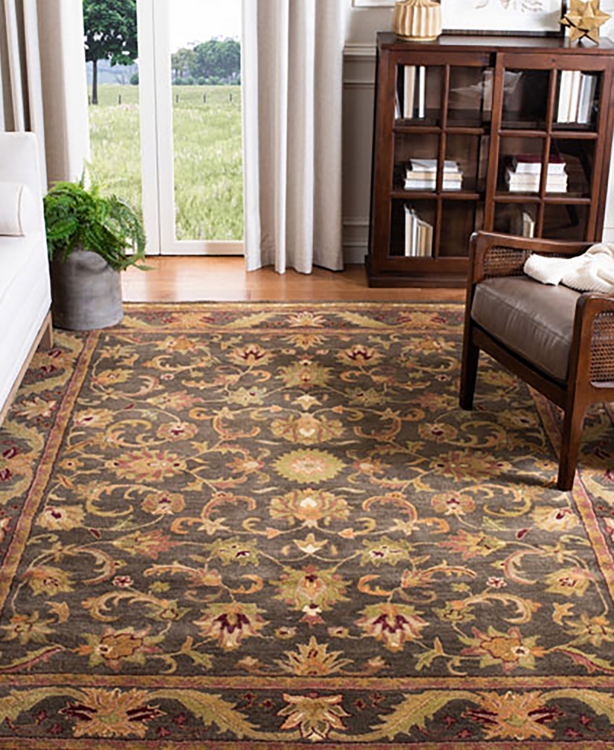 Safavieh Antiquity At52and Gold Area Rug - Green