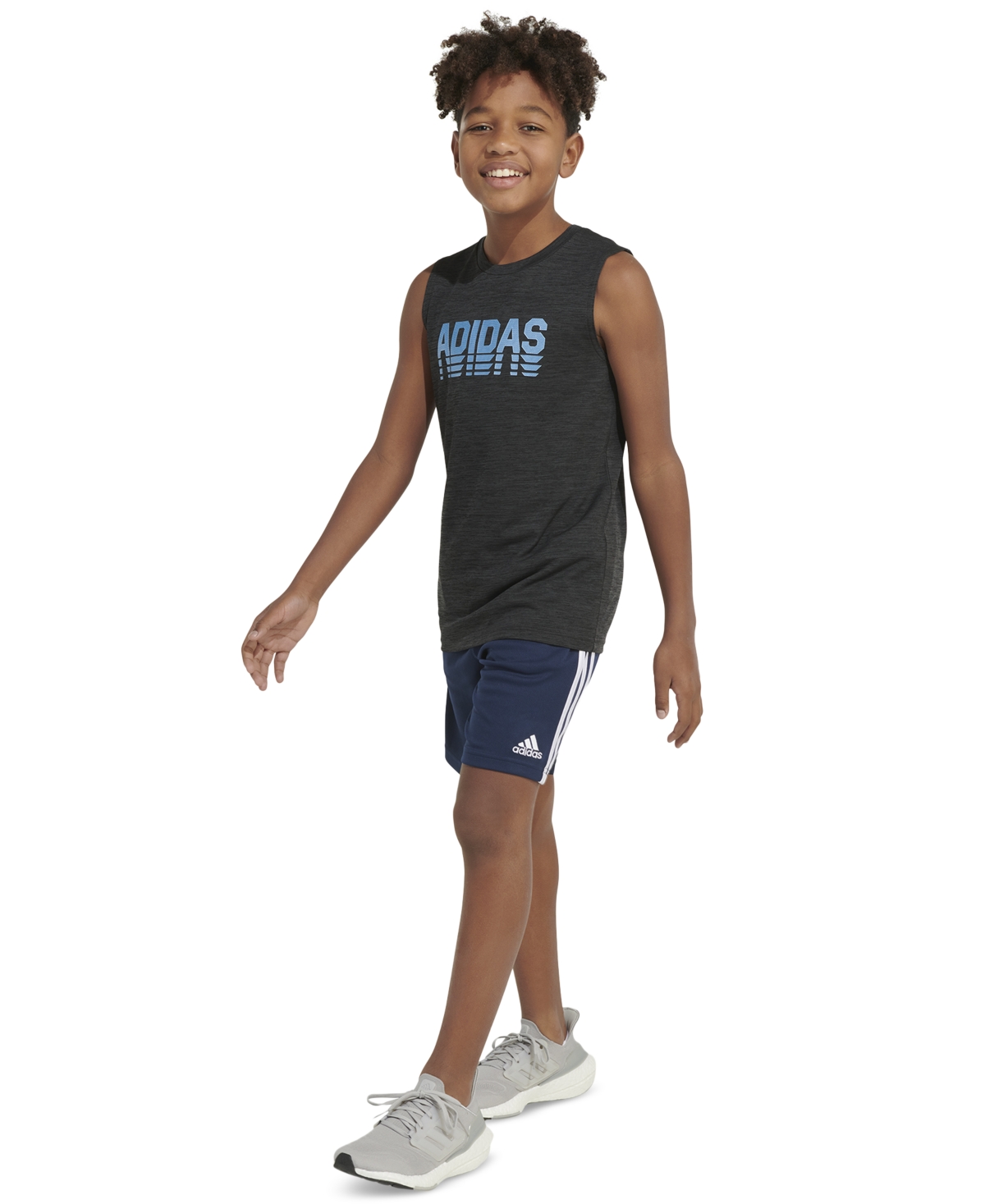 adidas Big Boys Slim-Fit Aeroready Sleeveless Active T-Shirt