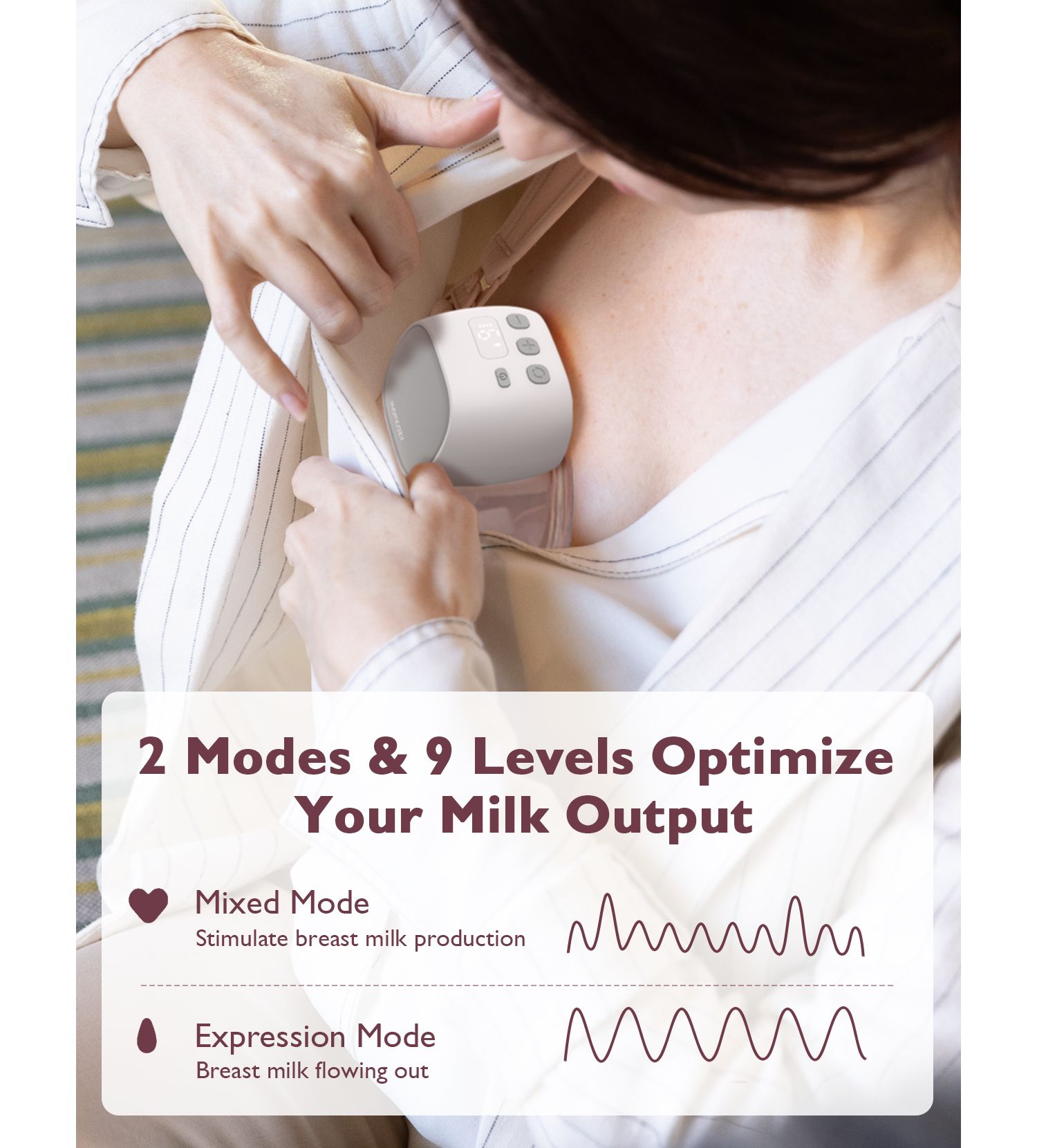 S9 Pro Wearable Breast Pump Upgraded - Long Battery Life