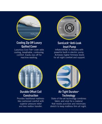 Cloud Supreme Express Inflatable 20" Air Mattress with Built in Pump, Queen