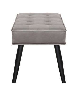 Velvet Tufted Bedroom Bench for Living Room & Entryway