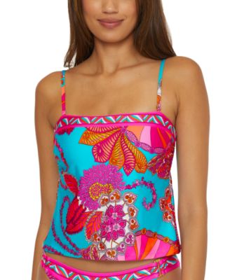 Trina Turk - Women's Meilani Border-Print Tankini Top