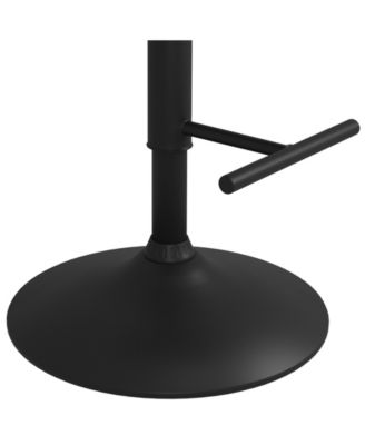 Goulding Adjustable Swivel Bar Stool in Cream Pu Leather