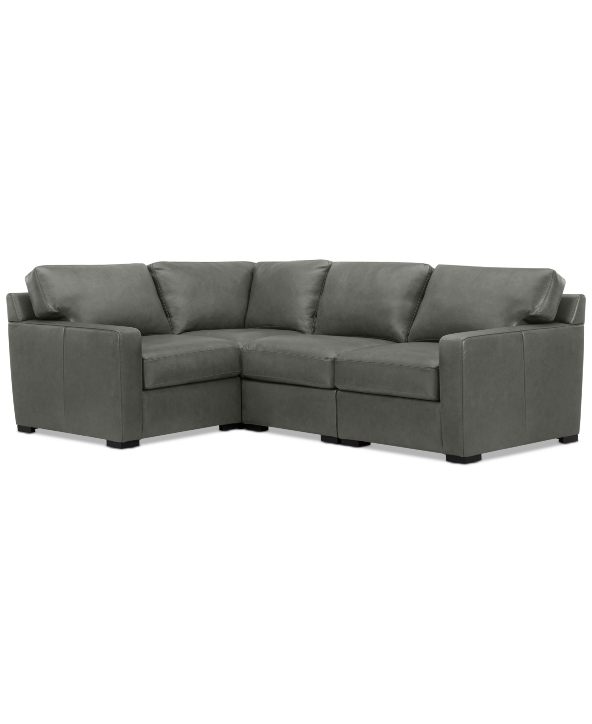 MACY'S RADLEY 101" 4-PC. LEATHER CORNER SECTIONAL, CREATED FOR MACY'S 