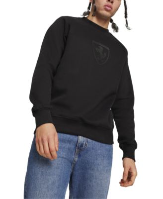 Puma - Men's Ferrari Race Big Shield Relaxed-Fit Long Sleeve Graphic T-Shirt