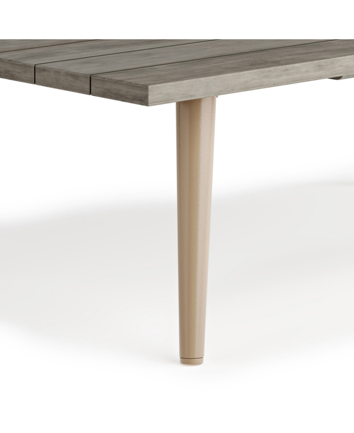 Shop Simpli Home Belize Solid Acacia Wood Outdoor Coffee Table In Distressed Weathered Grey