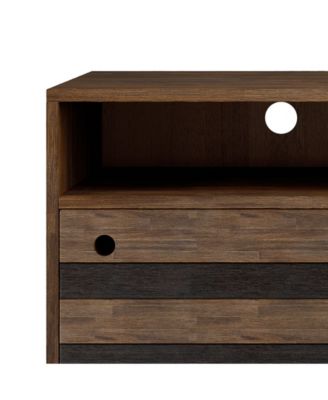 Clarkson Solid Acacia Wood Tv Stand in Rustic Natural Aged Brown For TVs up to 60 inches