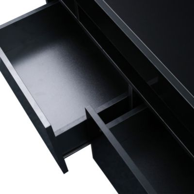 Streamdale Modern TV Stand, 20S LED TV Stand with Remote Control Lights