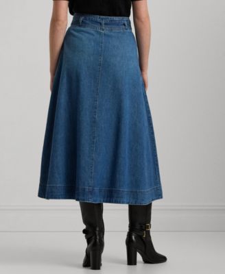 Lauren Ralph Lauren Women's Denim A-Line Skirt - Macy's