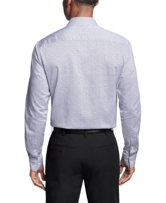 Van Heusen Camicia Uomo Classic Fit Stain Shield - Antimacchia Stretch, Orlo Corto, Senza Pieghe