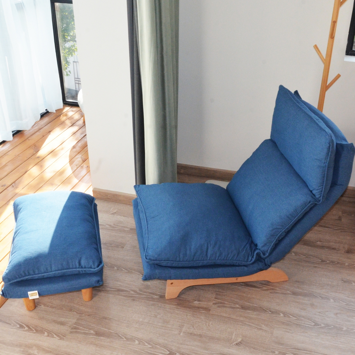 Streamdale Furniture Lazy Sofa Balcony Leisure Chair Bedroom Sofa Chair Foldable Reclining Chair Leisure Single