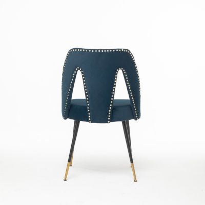 Akoya Velvet Dining Chair with Nailheads