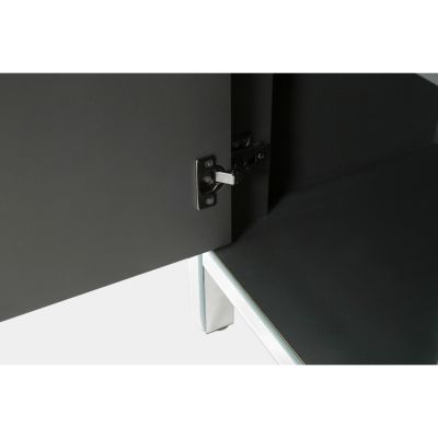 Streamdale Mirror-trimmed diamond design storage cabinet for any room