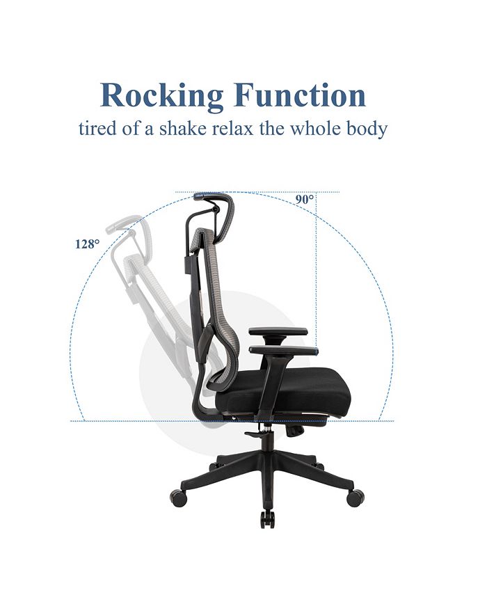 Simplie Fun Ergonomic Office Chair with Headrest, Armrest and Back