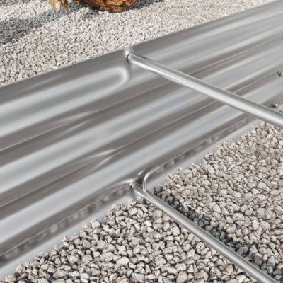 Streamdale Oval Metal Raised Garden Bed for Plants and Flowers