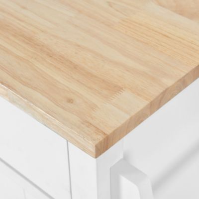 Drop-Leaf Countertop Kitchen Cart