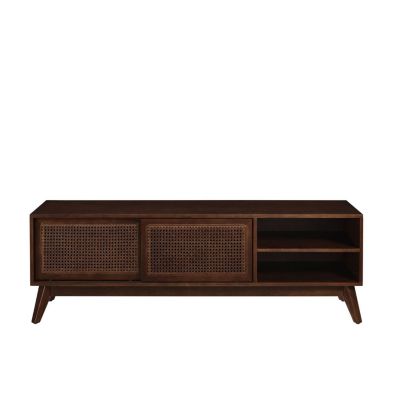 Streamdale Mid Century Modern Rattan TV Stand for 65" TV