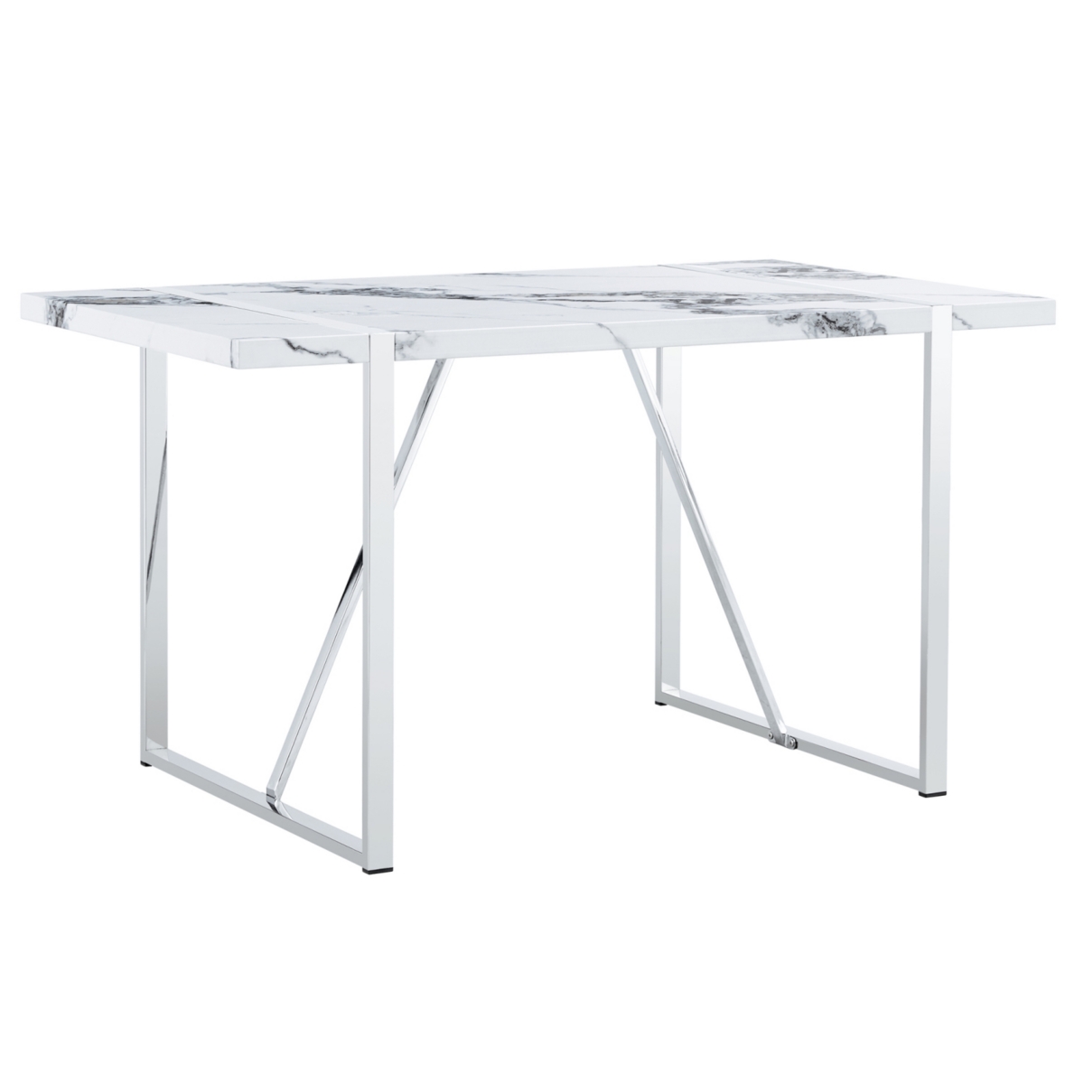 Streamdale Furniture Faux Marble Dining Table for 4, Easy Assembly