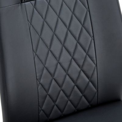 Streamdale 6 Modern Dining Chairs with Gold Metal Legs