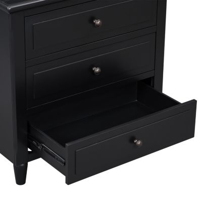 Streamdale 3-Drawer Nightstand Storage Wood Cabinet