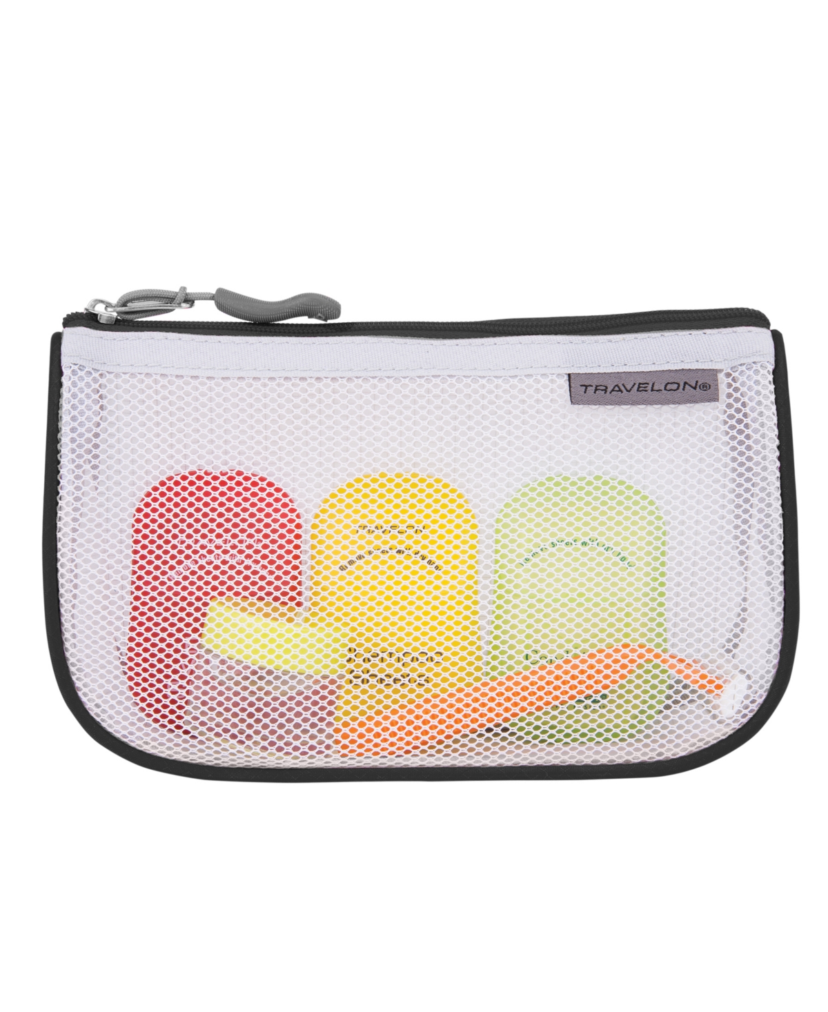 Travelon Set Of 3 Assorted Piped Pouches In Cool Tones