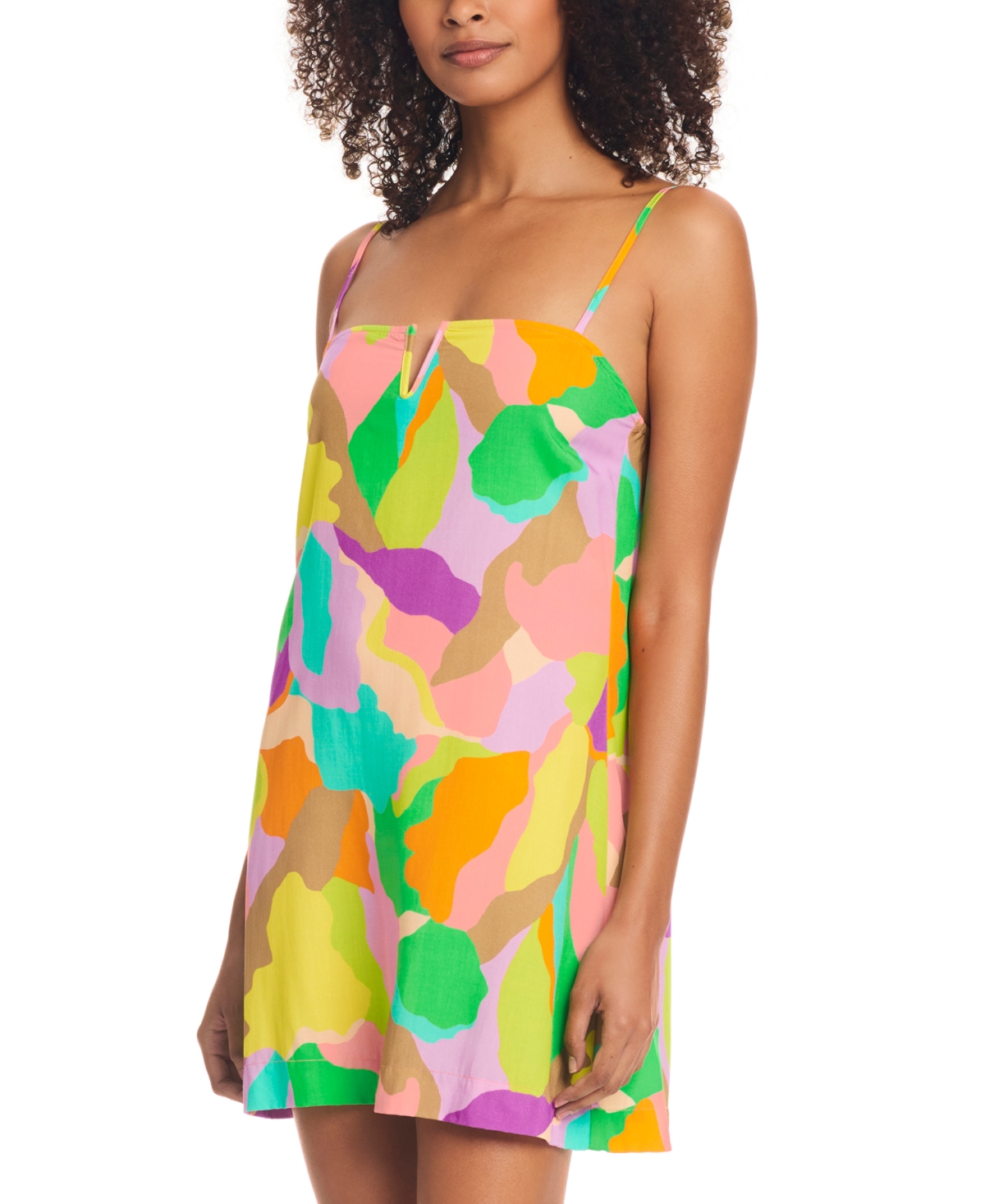 Shop Sanctuary Women's V-wire Sleeveless Cover-up Dress In Multi