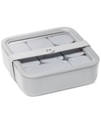 10 Cup Glass Food Container Square Shape with Lid