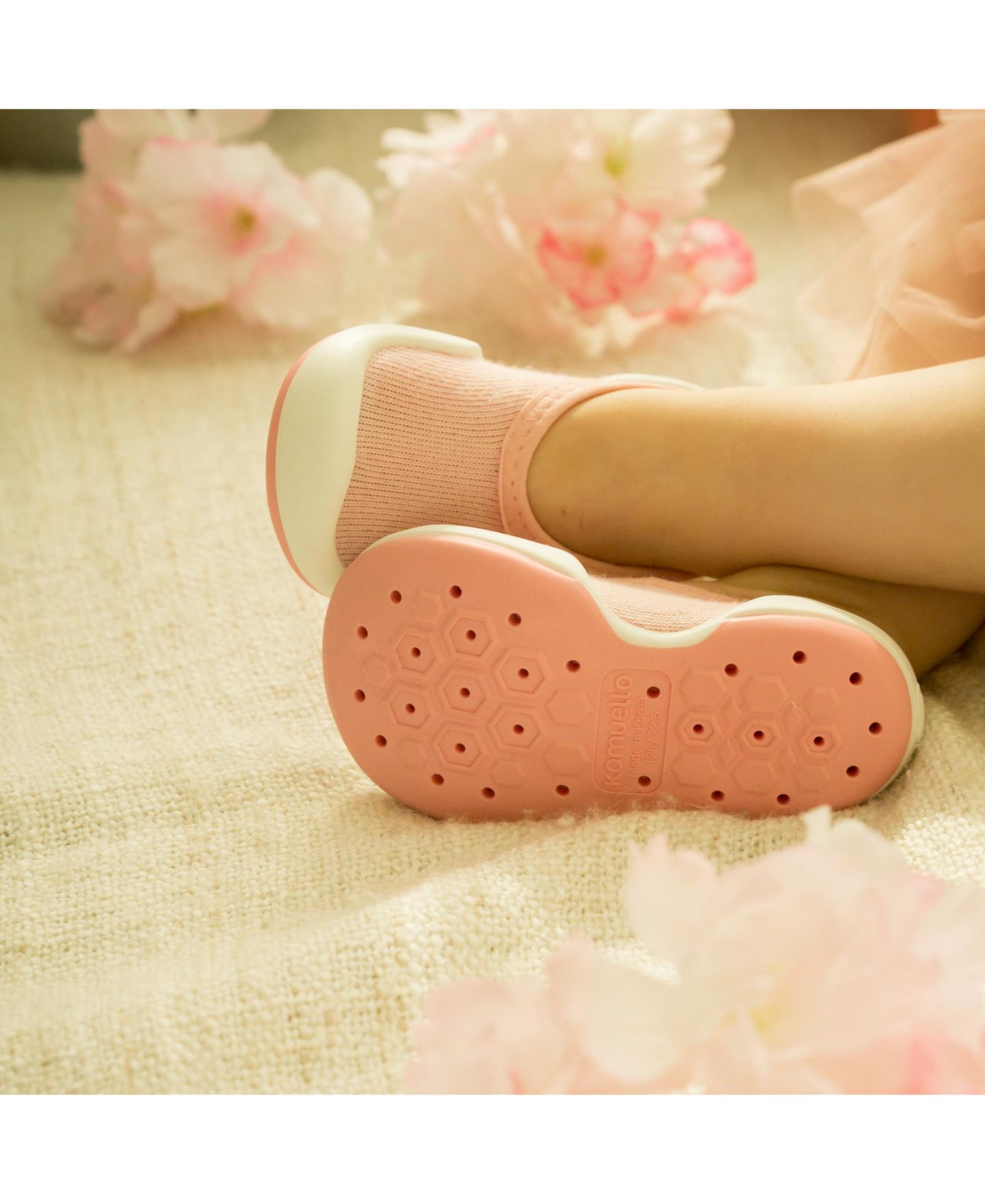 Обувь Komuello Breathable Washable Non-Slip Sock Shoes для девочек-малышей, цвет: Розовый — фото 3