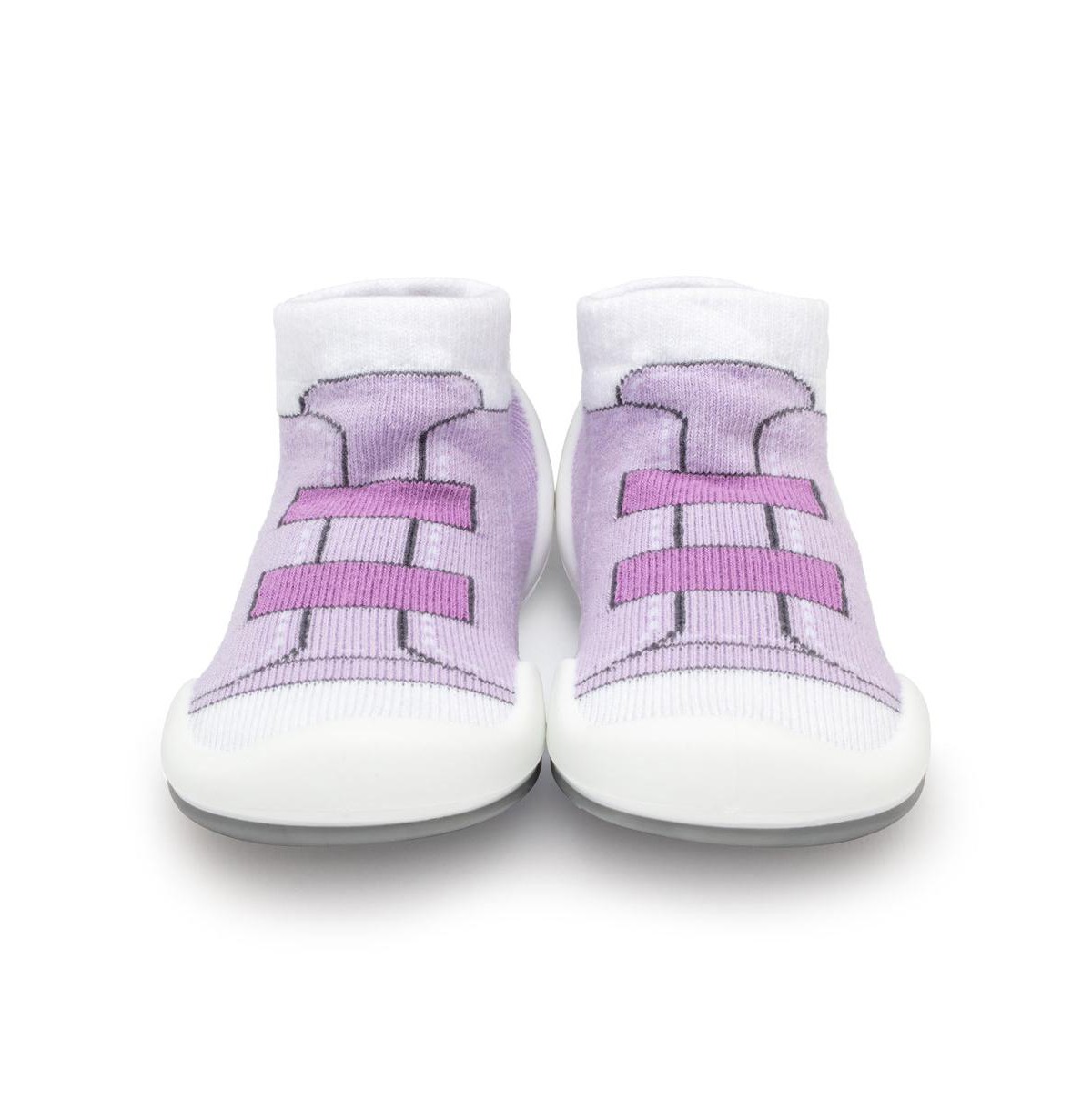 Детские Komuello Infant Girl Breathable Washable Non-Slip Sock Shoes Walker - Violet — фото 7