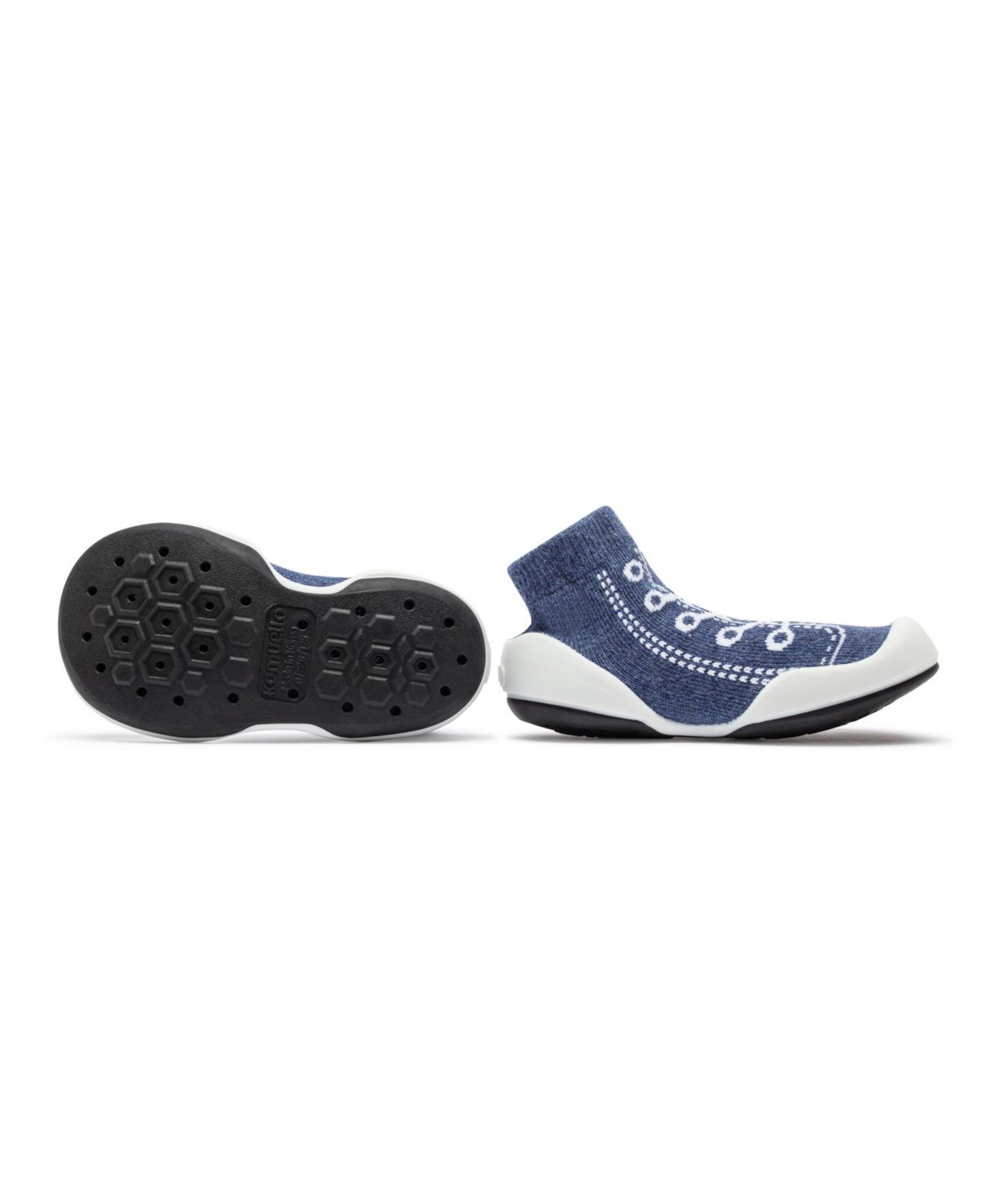 Детские кроссовки Komuello Infant Girl Boy First Walk Sock Shoes Sneakers - Denim Blue, цвет: Синий — фото 10